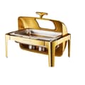Pikkukuva 1 / 2: Chafing Dish, Kestävä Ruostumaton Teräs, Rullakansi Design,Kulta