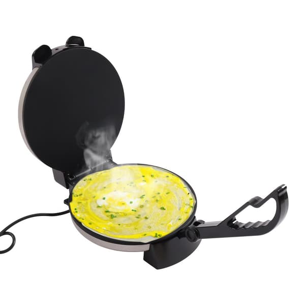 Roti Maker, Non-Stick Overflade, Hurtig Opvarmning, Kompakt Design,SortSort