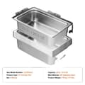 Miniatyrbillede 1 af 2: Rustfrit Buffet Chafing Dishes i rustfrit stål, 6 stk. kapacitetsmuligheder, dyb design, holdbart materiale,6 stk 6 tommer