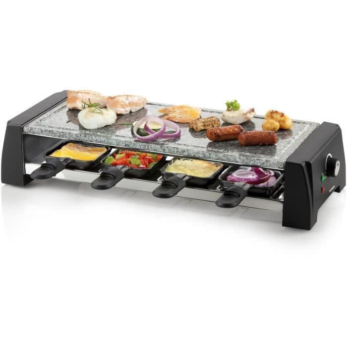 DOMO Raclette Grill / Stone DO1003G - 8 personer