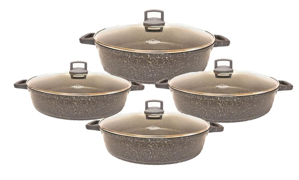 Vakeen original 8 delar grunt kastrullset grå
