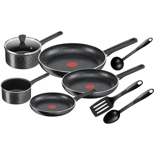 TEFAL C2649202 Brut 9-delad kokkärl med steneffekt - induktion