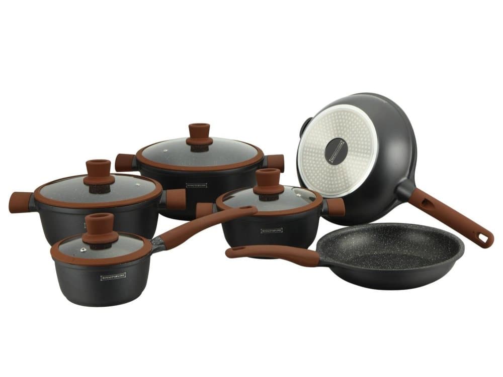 Royalty Line Köksset med Wok och Stekpanna - Nonstick kokkärl - Induktionskompatibelt kastrull set