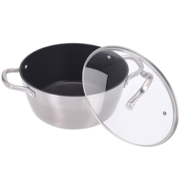 Fremragende Houseware Pan 24 cm + glaslåg