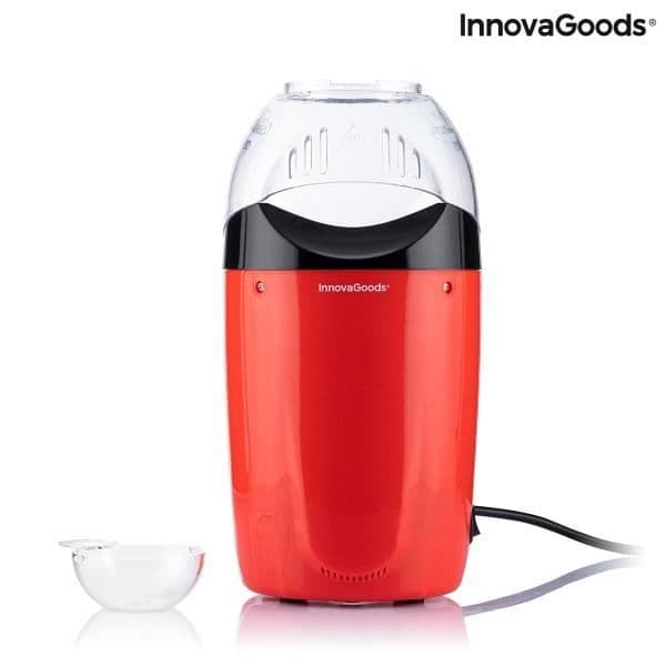 Popcornmaskin - InnovaGoods - PopCot - Röd - 1200 W - Kompakt design - Varmluft