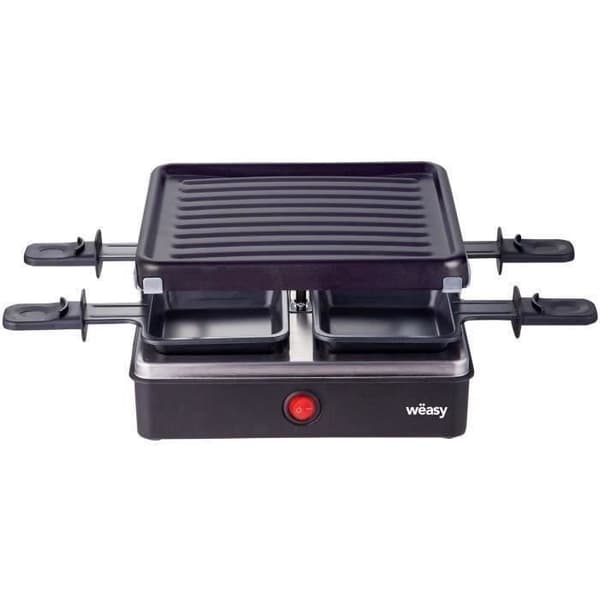 Apparat för raclette WEASY - LUGA40 - För upp till 4 personer - Non-stick beläggning - 600W