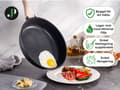 Miniatyrbild 5 av 6: Just Perfecto 14-delat induktionsset med kokkärl - Set med kastruller och stekpannor - Alla värmekällor inklusive induktion - Aluminium - Svart