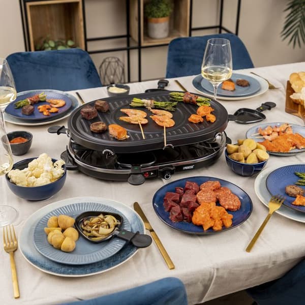 Princess 162700 raclettegrill - Oval - 8 personer - 1200 W