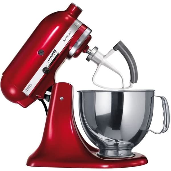 Platt visp med mjuk kant för KITCHENAID bakverksrobotar - Vit - Tillbehör till KitchenAid matberedare