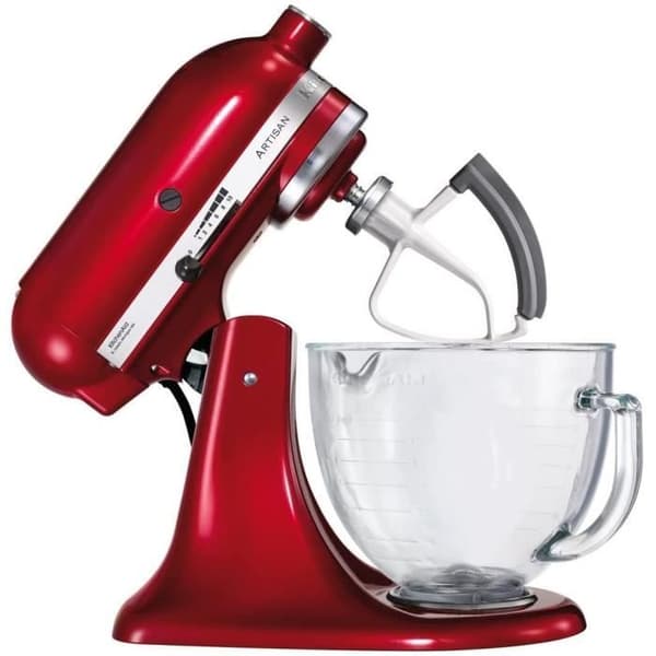 Platt visp med mjuk kant för KITCHENAID bakverksrobotar - Vit - Tillbehör till KitchenAid matberedare