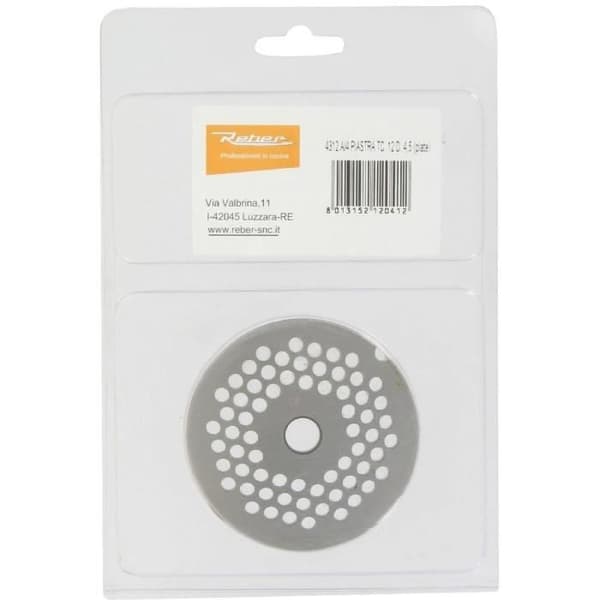 Galler för elektrisk köttkvarn - REBER - N°12 - Diameter 4,5 mm - Stål - Kökstillbehör