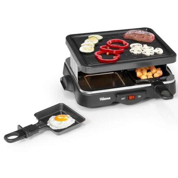 Tristar RA-2949 raclettegrill svart - 4 personer - 500 W