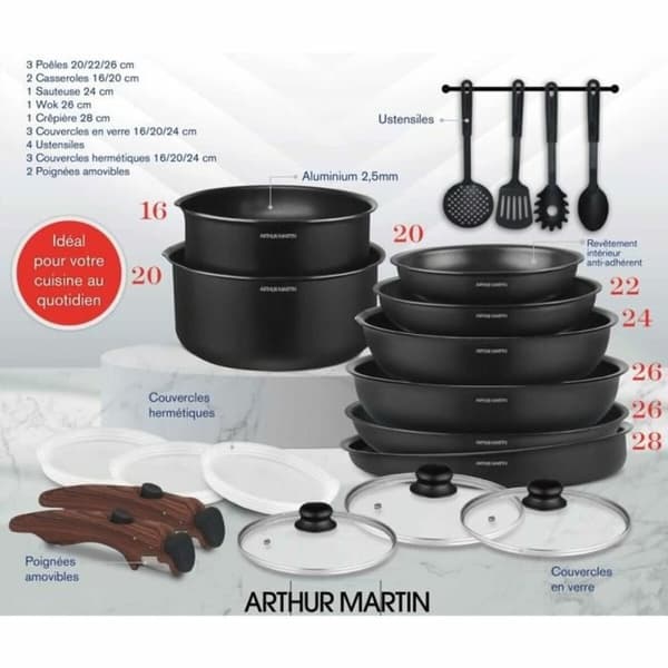 Køkkengrej Arthur Martin 20 Dele
