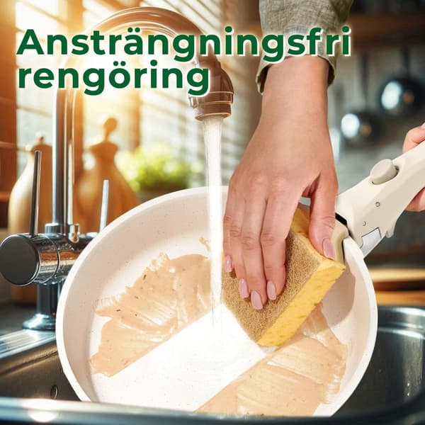 JUST PERFECTO 11-delad induktionsköksset - Set med grytor och stekpannor - Alla värmekällor inklusive induktion - Avtagbart handtag