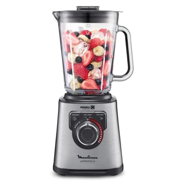 MOULINEX LM811D10 Blender - Perfekt mix - Hög hastighet - 1200 W - 2 L - Grå och svart