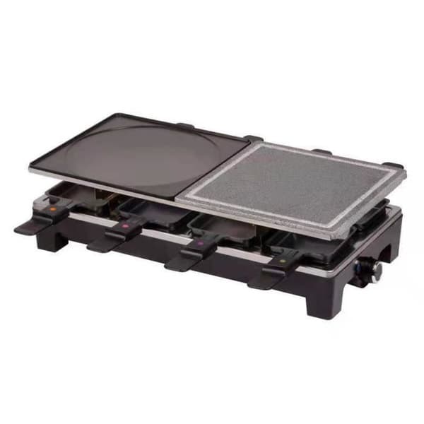 SENYA 4in1 Raclette Maker - Crêpe Maker - Grill - Matlagningssten - 8 personer - 1500W - Ost &amp; Sten
