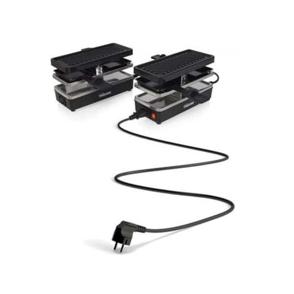 Raclettegrill - TRISTAR - RA-2742 - Sammankopplingsbar - 4 personer - Svart