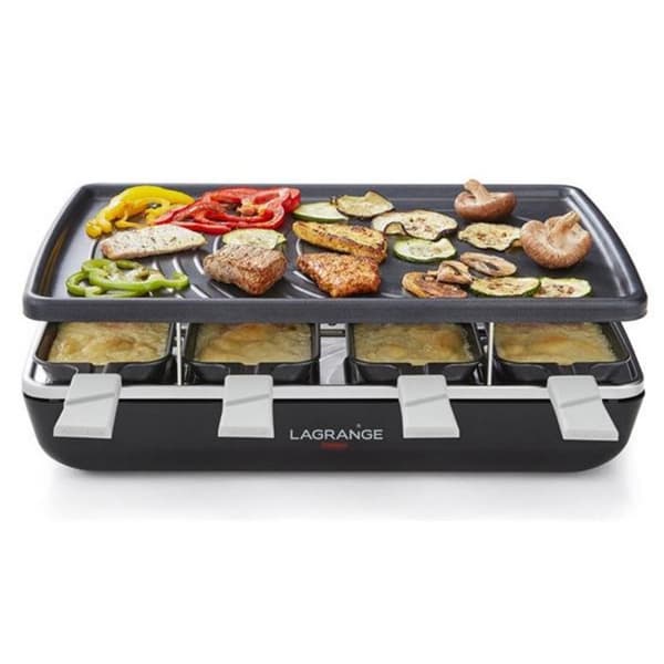 LAGRANGE Multifunktion Raclette 179301 Raclette Element Grill Svart