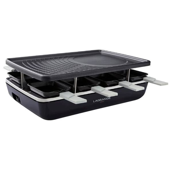 LAGRANGE Multifunktion Raclette 179301 Raclette Element Grill Svart