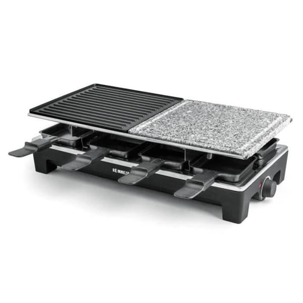 Raclette/grill - ROMMELSBACHER - RCS 1350 - 1350 W - Svart - Non-stick beläggning