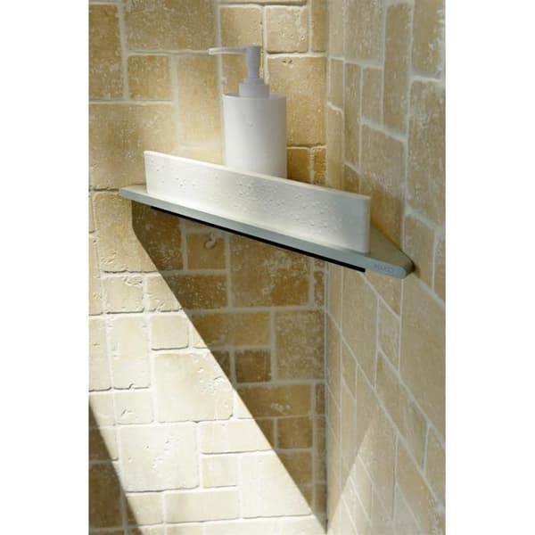 Vinkelplatta - ALUMINIUM - Anodiserad silver - Inbyggd skrapa - Aluminiumytan