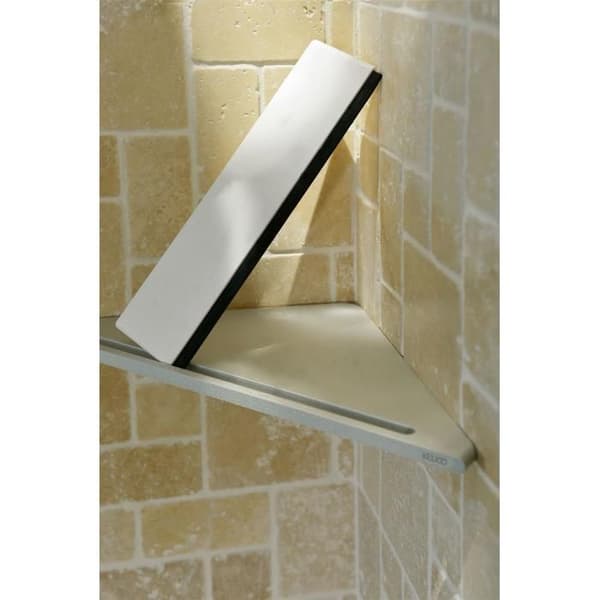 Vinkelplatta - ALUMINIUM - Anodiserad silver - Inbyggd skrapa - Aluminiumytan
