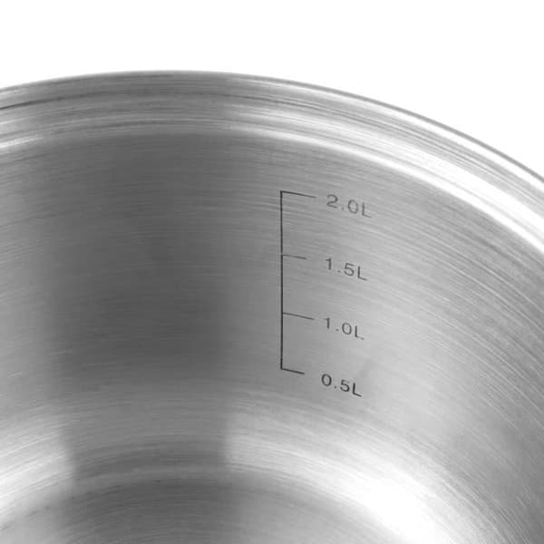 Köksgryta Induktion Rostfritt Stål 4 delar 4 Lock Härdat Glas Florina Pablo 23939