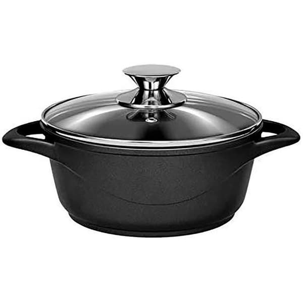 6-delad induktionskokkärl i gjuten aluminium, 3 kastruller, smillock MGK-18Negro 1004673