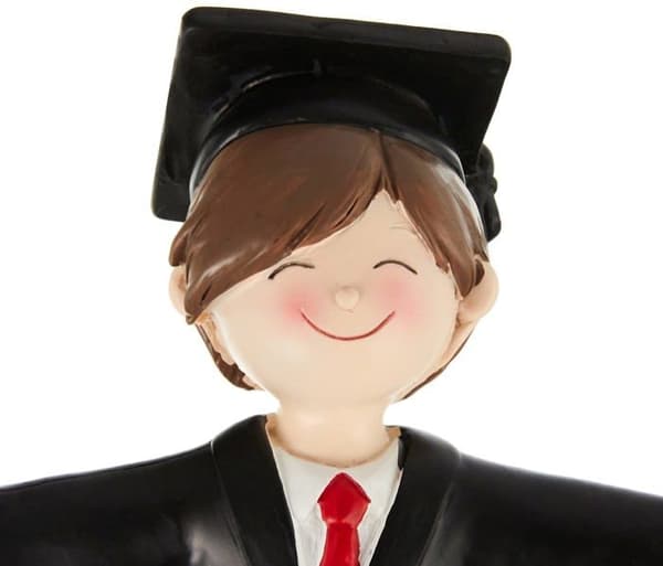 Kreativt kökspaket - kulinariska spel Mopec Boy Graduation Cake Figurine, Polyresin