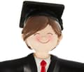 Miniatyrbild 3 av 3: Kreativt kökspaket - kulinariska spel Mopec Boy Graduation Cake Figurine, Polyresin