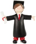Miniatyrbild 1 av 3: Kreativt kökspaket - kulinariska spel Mopec Boy Graduation Cake Figurine, Polyresin