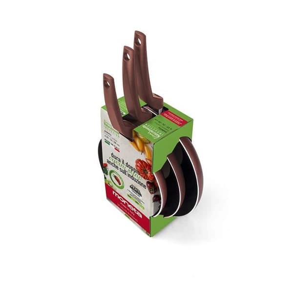 Moneta Set grytor Stratomax Induktion Pad. aluminium, 20 + 24 + 28 cm, Koppar - 0012793993