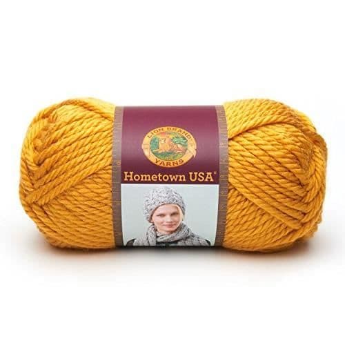 Lion Brand Yarn 135-159 Hometown Yarn Madison Mustard (1 nystan)