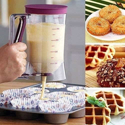 Dispenser för degseparator, handdispenser, 900 ml Crepe Maker, måttbägare, degtratt