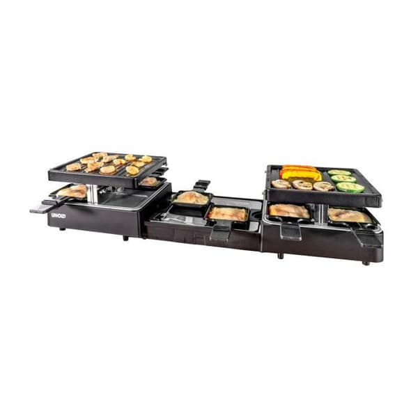 Raclette - UNOLD - 48755 - 8 personer - 1300 W - Svart