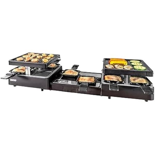 Raclette - UNOLD - 48755 - 8 personer - 1300 W - Svart