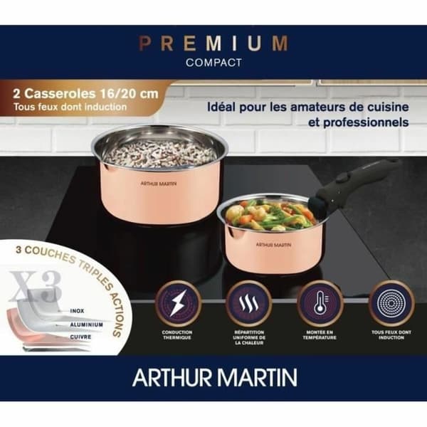 Kastrullset Arthur Martin AM720GT