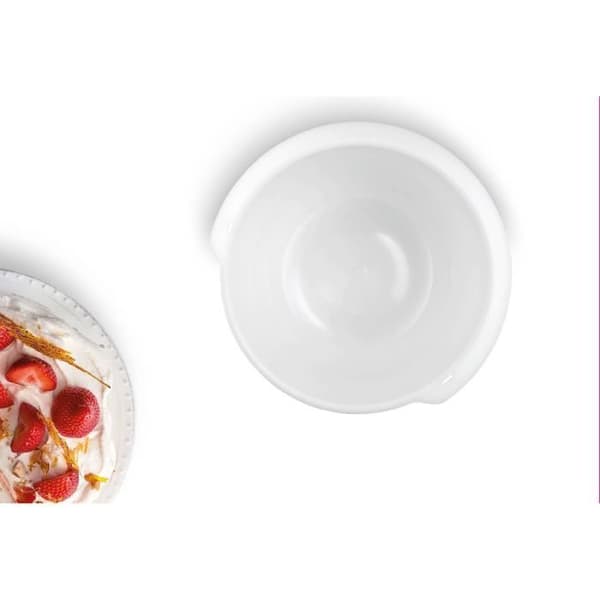 Vit plastskål - BOSCH - MUZ5KR1 - För köksmaskin MUM5 - För 750 g mjöl + övriga ingredienser
