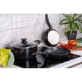 Miniatyrbild 3 av 6: Induktionskastrullset 4 Delar Stöttålig Non-stick utan PFOA FAGOR Vivant 424 Svart 00680