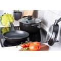 Miniatyrbild 4 av 6: Induktionskastrullset 4 Delar Stöttålig Non-stick utan PFOA FAGOR Vivant 424 Svart 00680