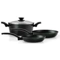 Miniatyrbild 1 av 6: Induktionskastrullset 4 Delar Stöttålig Non-stick utan PFOA FAGOR Vivant 424 Svart 00680