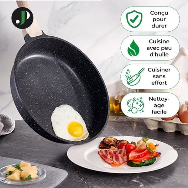 Just Perfecto 15 Delars Induktionspannor Set - Set med kastruller med silikontäckta lock för alla värmekällor