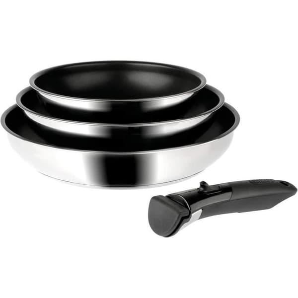 Set med 3 stekpannor ARPEGE Sitram - Ø 20-24-28 cm - Rostfritt stål