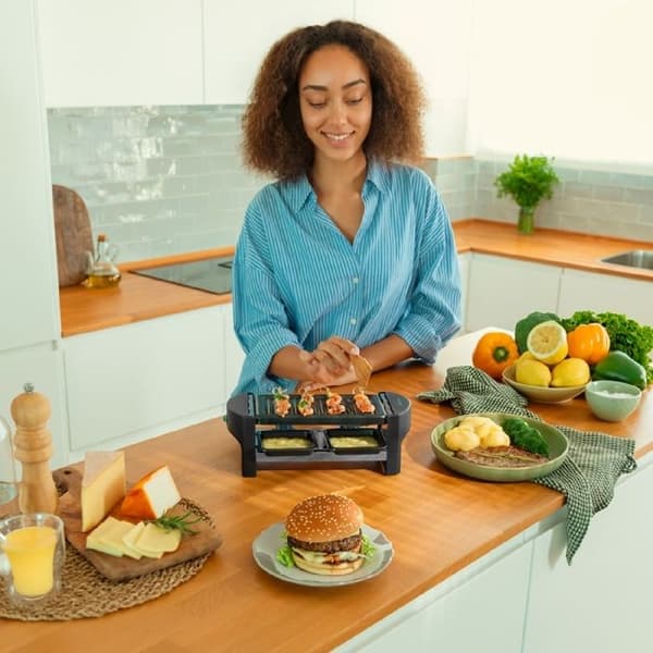 Raclette/Grill - CECOTEC - 3200 ficka - 320W - 2 personer - non-stick tallrik