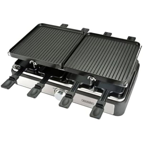 Raclette/Grill - BOURGINI - Gourmette Grill Plus - 8 Personer - Flerfärgad