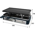 Miniatyrbild 3 av 4: Apparat för raclette LITTLE BALANCE - Maxi Grill &amp; Cheese - För upp till 8 personer - Design Meuuuh - 1400W