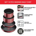 Miniatyrbild 2 av 6: TEFAL INGENIO Daily Chef 10 p köksredskap set, induktion, non-stick beläggning, stekpannor, tillverkad i Frankrike L3989402