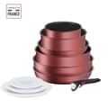 Miniatyrbild 1 av 6: TEFAL INGENIO Daily Chef 10 p köksredskap set, induktion, non-stick beläggning, stekpannor, tillverkad i Frankrike L3989402