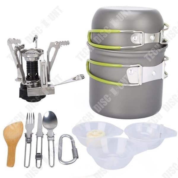TD® Utomhustillbehör Camping Köksredskap Set Utomhusservis Bärbar individuell Köksredskap Set