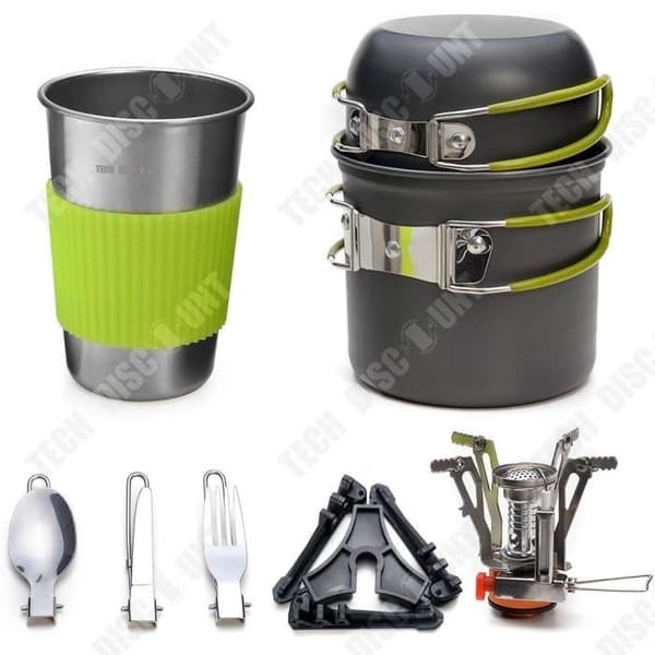 TD® Utomhustillbehör Camping Köksredskap Set Utomhusservis Bärbar individuell Köksredskap Set